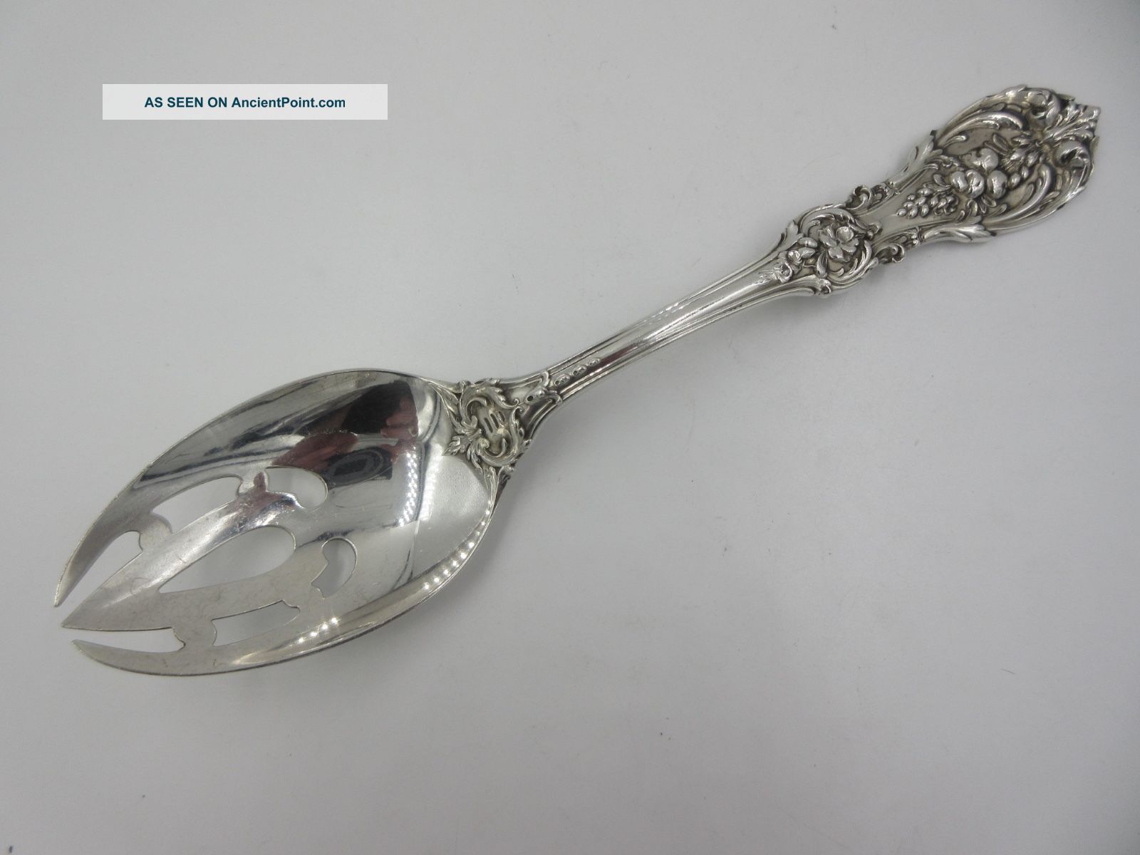 Francis I by Reed & Barton Old Sterling Silver Serving Spoon Pierced Custom 