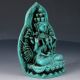 100 Natural Turquoise Hand Carved Thousand - Hand Kwan - Yin Statues Dy221 Figurines & Statues photo 4