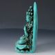 100 Natural Turquoise Hand Carved Thousand - Hand Kwan - Yin Statues Dy221 Figurines & Statues photo 5