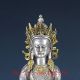 Old Tibetan Silver Handcarfted Gold - Plated Buddhist Statue Of Buddha Fx21 Figurines & Statues photo 1