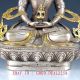 Old Tibetan Silver Handcarfted Gold - Plated Buddhist Statue Of Buddha Fx21 Figurines & Statues photo 3