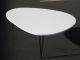 Modern Mid Century Style Kidney Shaped Coffee Table W Metal Hairpin Legs Post-1950 photo 5
