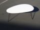 Modern Mid Century Style Kidney Shaped Coffee Table W Metal Hairpin Legs Post-1950 photo 6