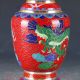 Chinese Cloisonne Filigree Handwork Carved Dragon Vase Pa0911 Vases photo 5