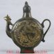 Old Copper Handwork Carved Dragon & Phoenix Teapot (水云居款）ht082 Teapots photo 4
