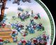 Chinese Porcelain Handmade One Hundred Kid Plate W Qianlong Mark Pz046 Plates photo 2