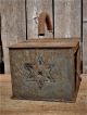 Early Antique Primitive Punched Tin Star Foot Warmer Aafa 19th C Primitives photo 2