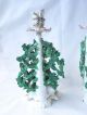 1780 English Chelsea Porcelain Figural Boccage Candlesticks,  Gold Anchor Figurines photo 8
