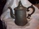Antique 19th Century Roswell & Gleason Pewter Coffee Pot 8.  5 