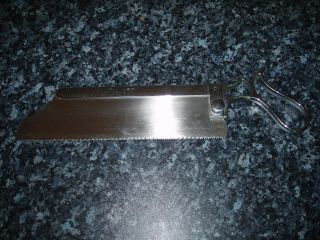 Vintage Surgical Amputation Saw Stainless Steel 28cm photo