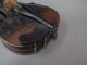 Early 1900s Copy Of Jacobus Stainer Violin W/ Dark Wood Coffin Case - For Repair String photo 7