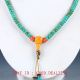 100 Natural Turquoise & Beeswax Handwork Carved Beaded Necklaces Xl083 Necklaces & Pendants photo 3