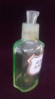 Antique Vaseline Uranium Glass Pharmacy Apothecary Jar “extr.  De Coca” Bottles & Jars photo 1