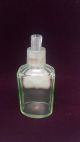 Antique Vaseline Uranium Glass Pharmacy Apothecary Jar “extr.  De Coca” Bottles & Jars photo 2