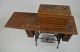 Antique Domestic Sewing Machine Cabinet Table Early 1900s Sewing Machines photo 1