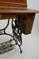Antique Domestic Sewing Machine Cabinet Table Early 1900s Sewing Machines photo 2