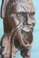 Early 19thc Gothic Wooden Oak Corbel With Grotesque Males Head C1820s Carved Figures photo 4