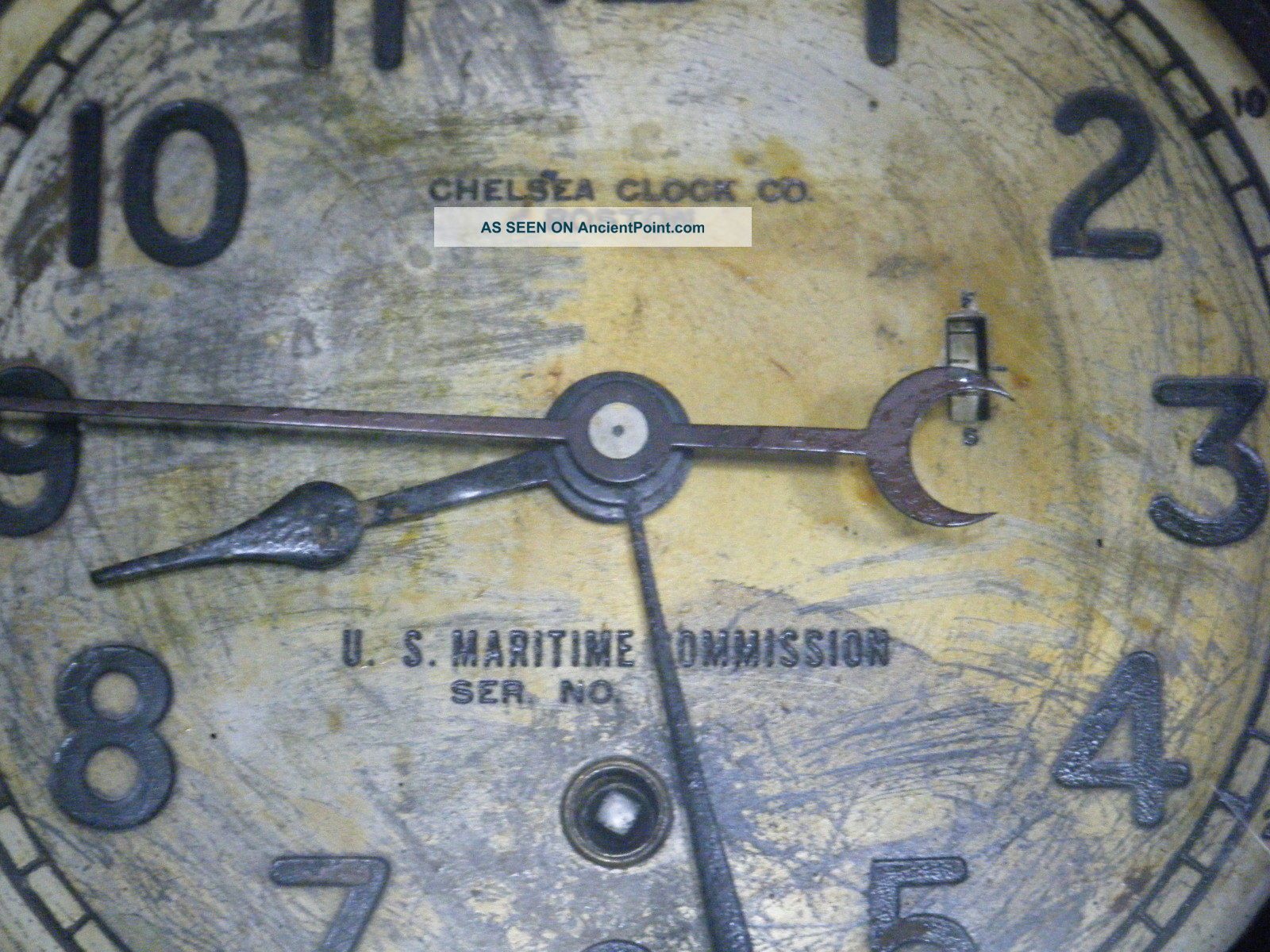 Vintage Chelsea Us Maritime Commission Boston Ship Ships Clock Bakelite