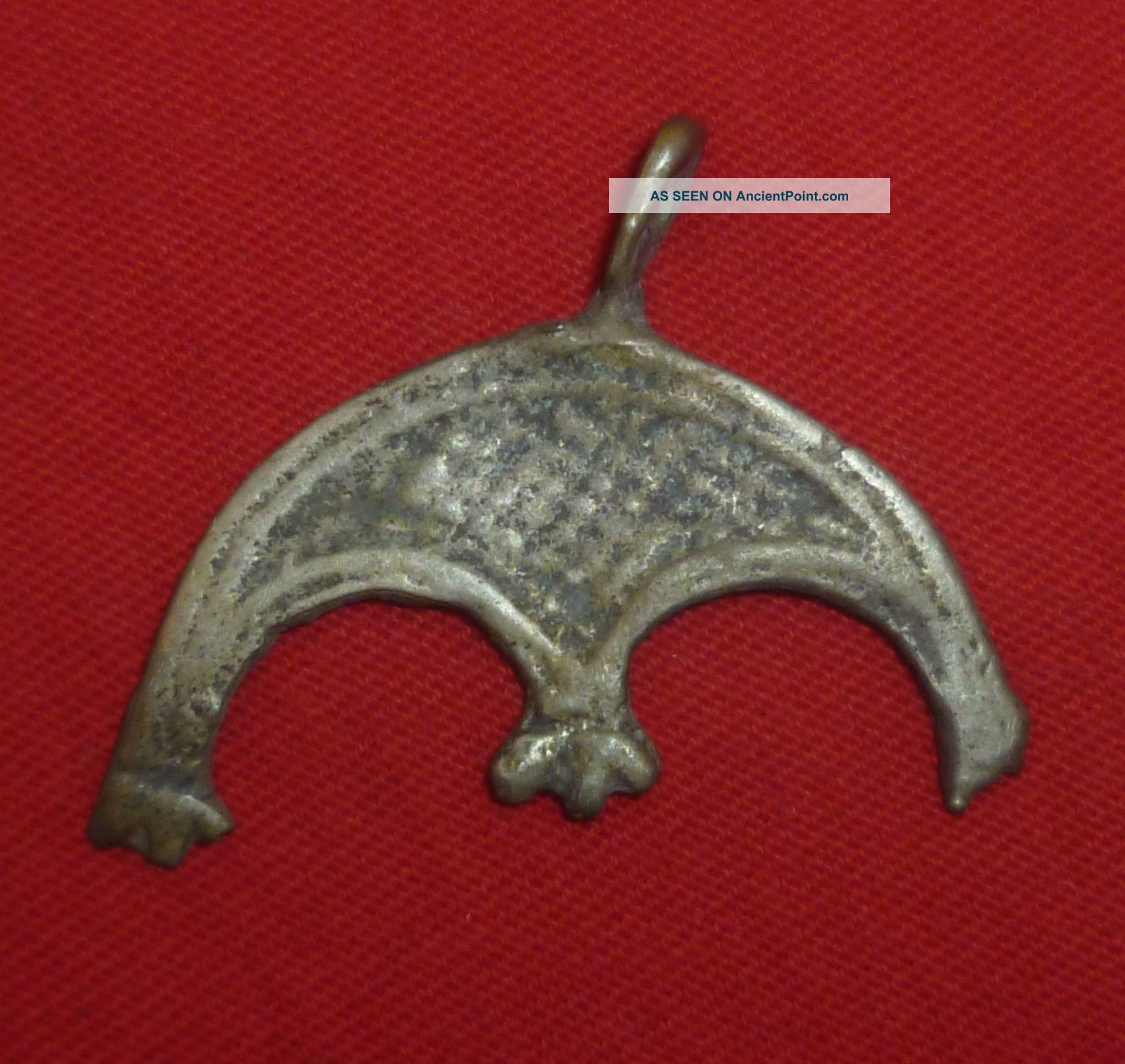 Viking Ancient Artifact Silver Bird Amulet Circa 700 - 800 Ad - 2356 Scandinavian photo