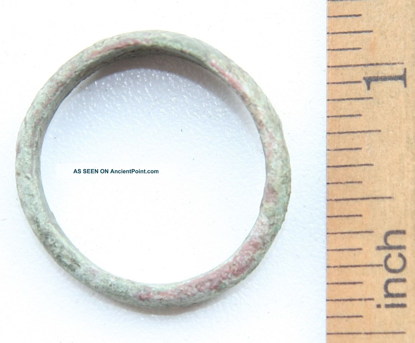 Ancient Medieval Ornament Bronze Finger Ring (jul03) Viking photo