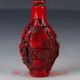 Crusted Chinese Red Coral Handwork Zhong Kui Kill Ghost Snuff Bottle Snuff Bottles photo 1