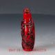 Crusted Chinese Red Coral Handwork Zhong Kui Kill Ghost Snuff Bottle Snuff Bottles photo 2