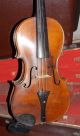 Old Antique 19th C Hand Made Violin Labelled Mat Hardie String photo 2