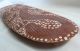 Antique Aboriginal Beanwood Shield Central Desert Ochre Dot Painted Stone Carved Pacific Islands & Oceania photo 6