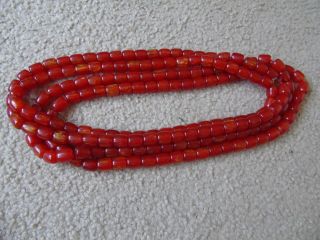 Amber Beads Necklace Jewelry African Trade Strands Africa Bead Ghana Women Jewel photo