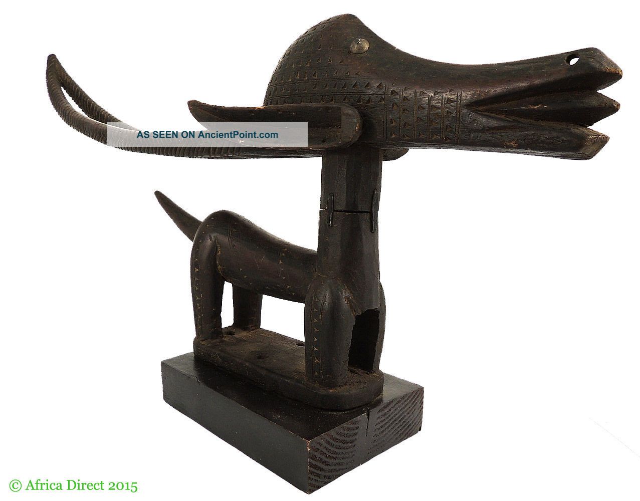Bamana Chi Wara Horizontal Antelope Mali African Art Was $250 Sculptures & Statues photo