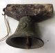 Antique Cast Iron Bell With Primitive Wood Yoke Other Antique Home & Hearth photo 1