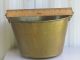 Vintage Brass Bucket / Pat 1866 H.  W.  Hayden Ansonia Brass Co. Hearth Ware photo 3