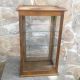 Table Top Display Show Case With Glass Shelves Pine Vintage 1970 Era Display Cases photo 9