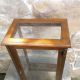 Table Top Display Show Case With Glass Shelves Pine Vintage 1970 Era Display Cases photo 8