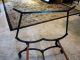 Victorian Cast Iron Wood Mystery Primitive Coffee Table Base Laundry Rack Holder 1800-1899 photo 5