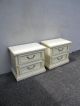 Large French Painted Nightstands End Side Tables 5231 Post-1950 photo 2