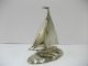 The Sailboat Of Silver Of The Most Wonderful Japan.  Japanese Antique. Other Antique Sterling Silver photo 1
