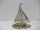 The Sailboat Of Silver Of The Most Wonderful Japan.  Japanese Antique. Other Antique Sterling Silver photo 2