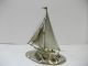 The Sailboat Of Silver Of The Most Wonderful Japan.  Japanese Antique. Other Antique Sterling Silver photo 3