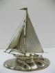 The Sailboat Of Silver Of The Most Wonderful Japan.  Japanese Antique. Other Antique Sterling Silver photo 4