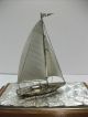 The Sailboat Of Silver Of The Most Wonderful Japan.  A Japanese Antique. Other Antique Sterling Silver photo 7
