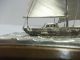 The Sailboat Of Silver Of The Most Wonderful Japan.  A Japanese Antique. Other Antique Sterling Silver photo 8