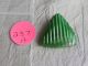 Vintage Glass Button Green Triangle 237 - A Buttons photo 4