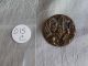 Vintage Antique Brass Picture Button Egyptian Scene Sphinx 015 - C Buttons photo 3