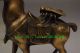 China Brass Copper Fengshui Fine Carved Cicada Horse Animal Statue Sculpture Figurines & Statues photo 5
