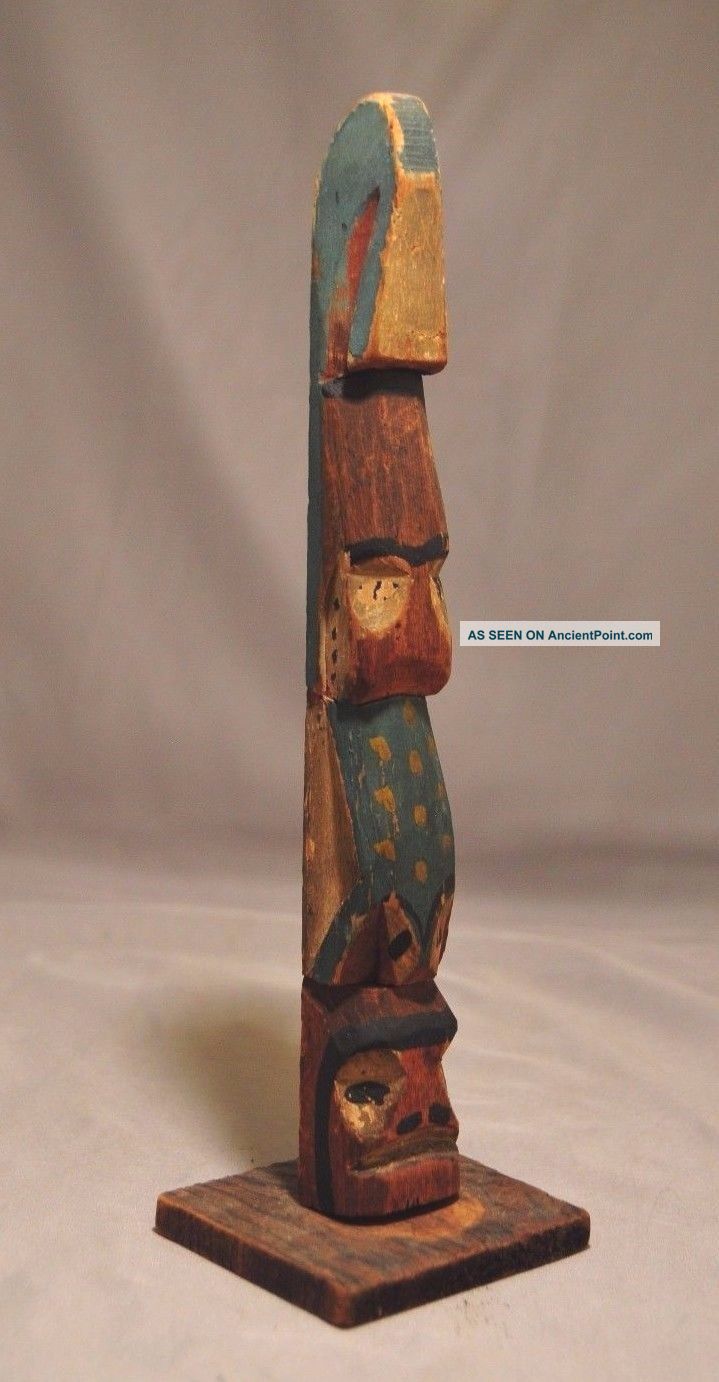 Fine Old Northwest Coast Native American Indian Totem Pole Native American photo