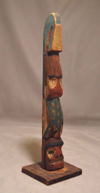 Fine Old Northwest Coast Native American Indian Totem Pole photo