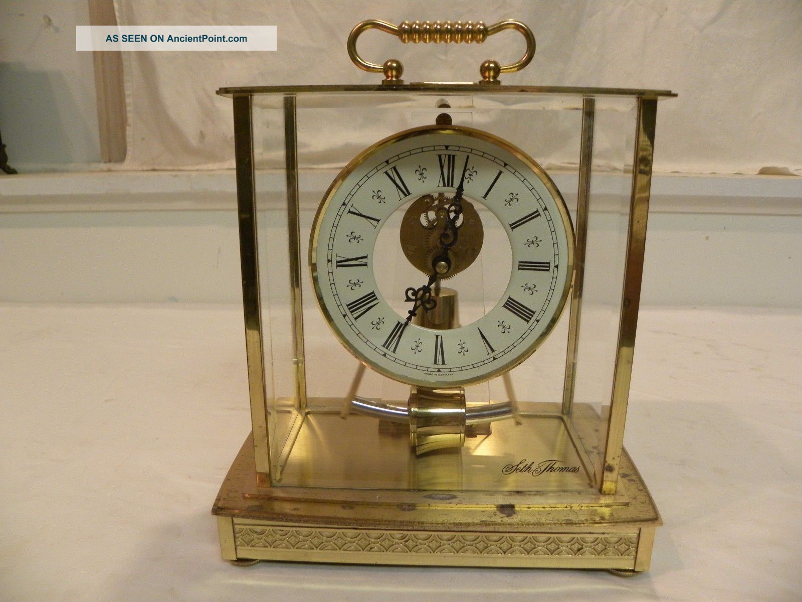 Antique German Seth Thomas " Acquisition " Model Mystery Carriage Clock