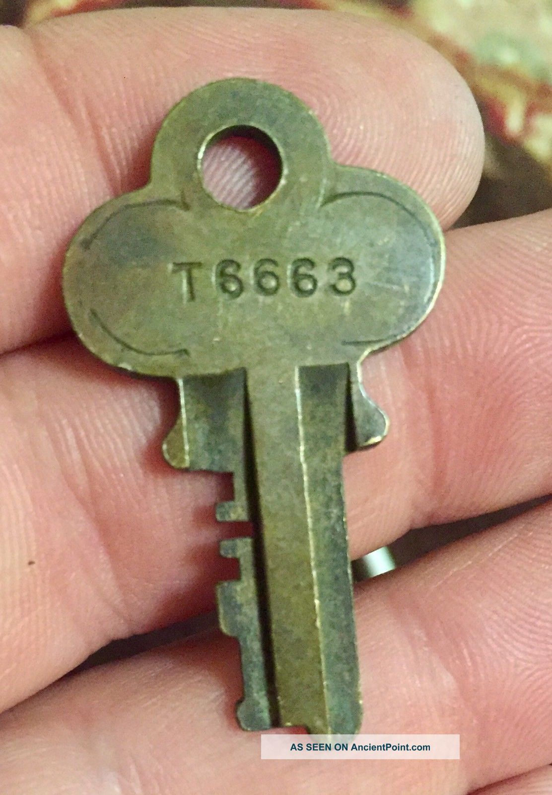 Vintage Key Everlasting Lock Co.  T 6663 Trunk Key 1900-1950 photo