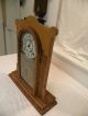 Antique American Ingraham Fine Oak Parlor Clock.  Circa 1910.  And Running Clocks photo 2